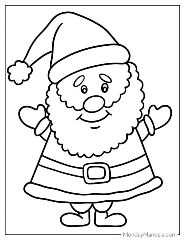 Santa Coloring Pages