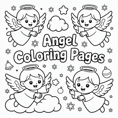 Angel Coloring Pages Angel Coloring Pages