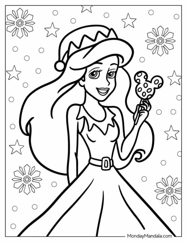 Disney Christmas Coloring Pages