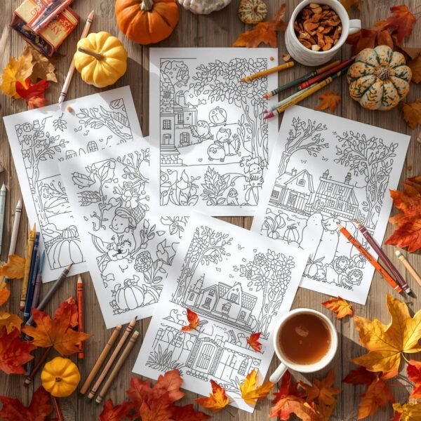 Autumn & Fall Coloring Pages