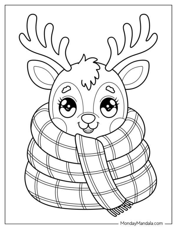 Reindeer Coloring Pages
