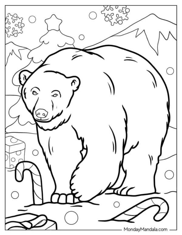 Polar Bear Coloring Pages