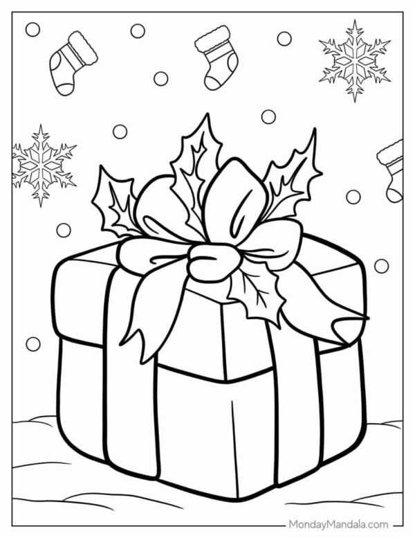 Christmas Present Coloring Pages