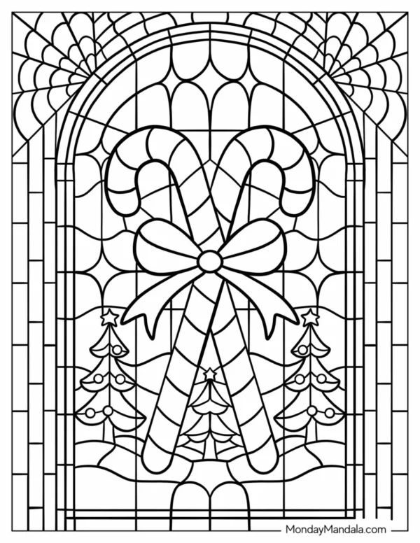 Candy Cane Coloring Pages