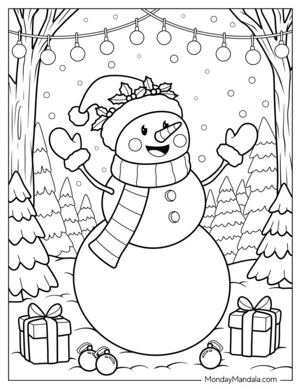 Snowman Coloring Pages