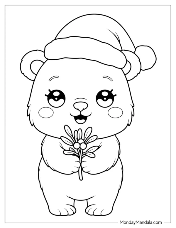 Mistletoe Coloring Pages