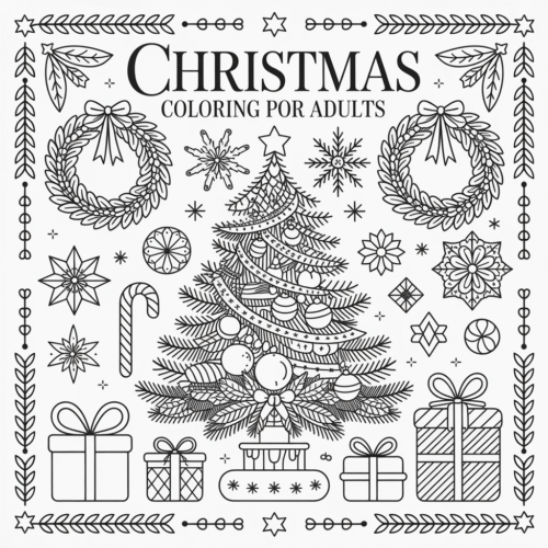 Christmas Coloring Pages For Adults Christmas Coloring Pages For Adults