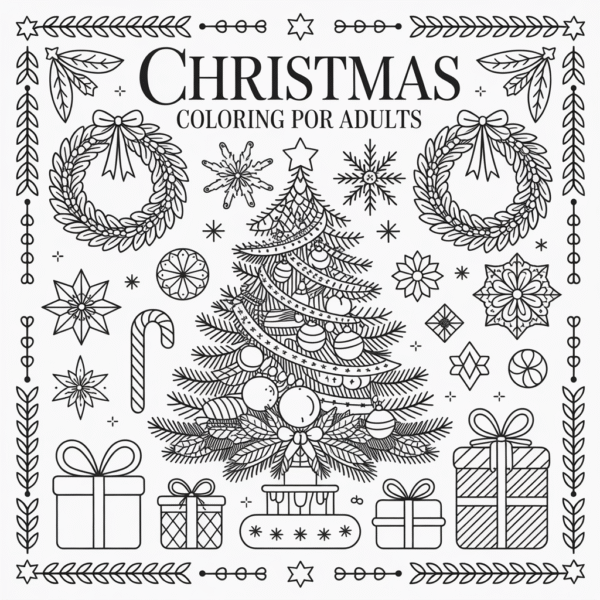 Christmas Coloring Pages For Adults