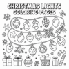 Christmas Lights Coloring Pages