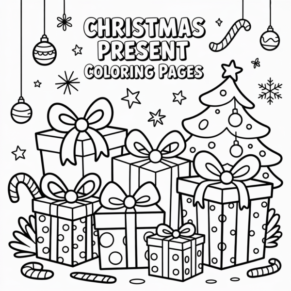 Christmas Present Coloring Pages
