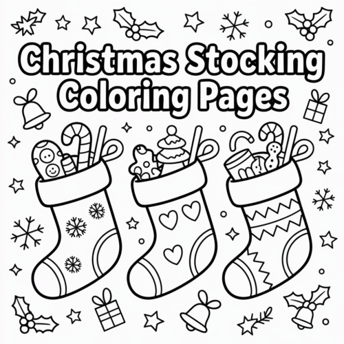 Christmas Stocking Coloring Pages Christmas Stocking Coloring Pages