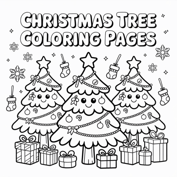 Christmas Tree Coloring Pages