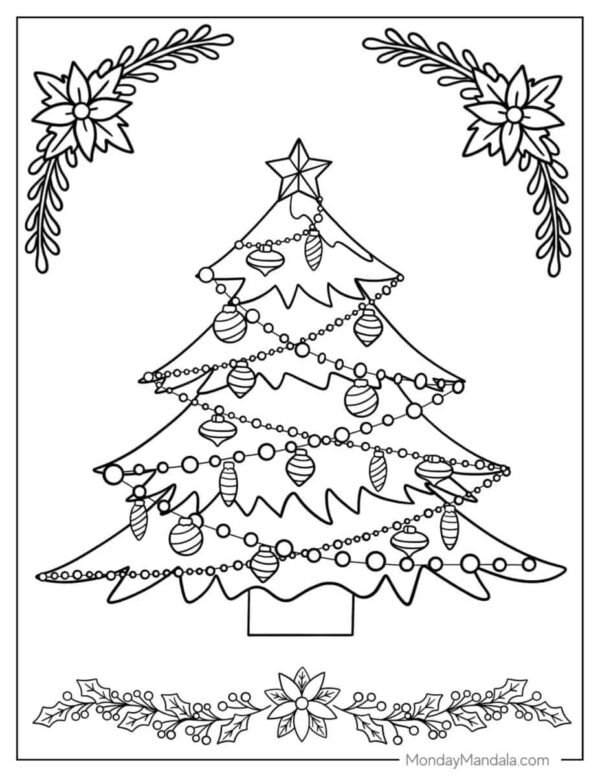 Christmas Lights Coloring Pages