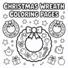 Christmas Wreath Coloring Pages