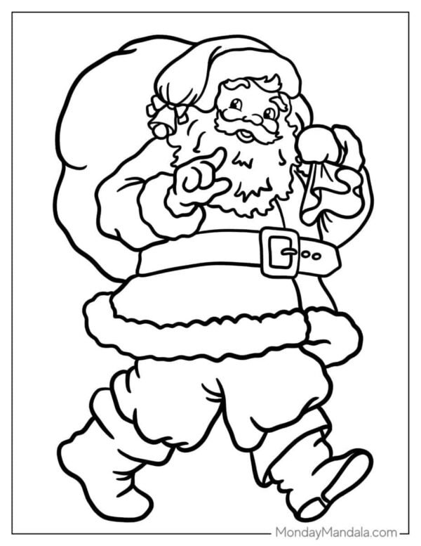 Santa Coloring Pages