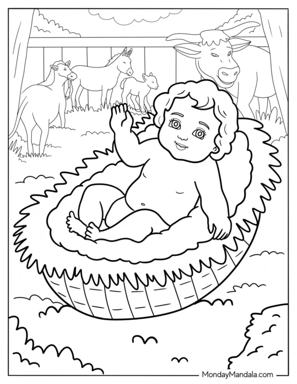 Nativity Coloring Pages