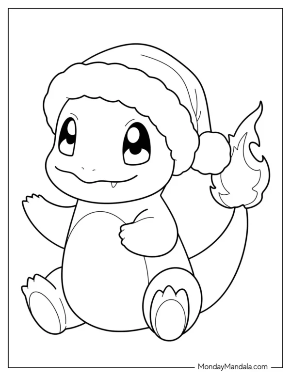 Christmas Pokemon Coloring Pages