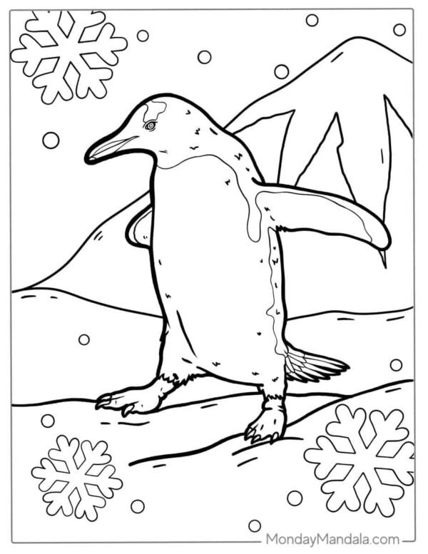 Penguin Coloring Pages