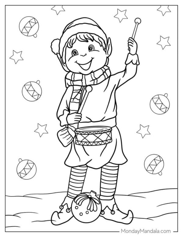 Elf Coloring Pages