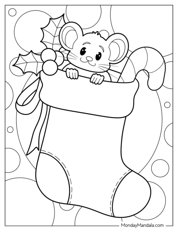 Christmas Stocking Coloring Pages