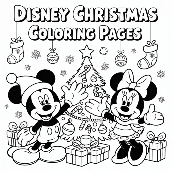 Disney Christmas Coloring Pages
