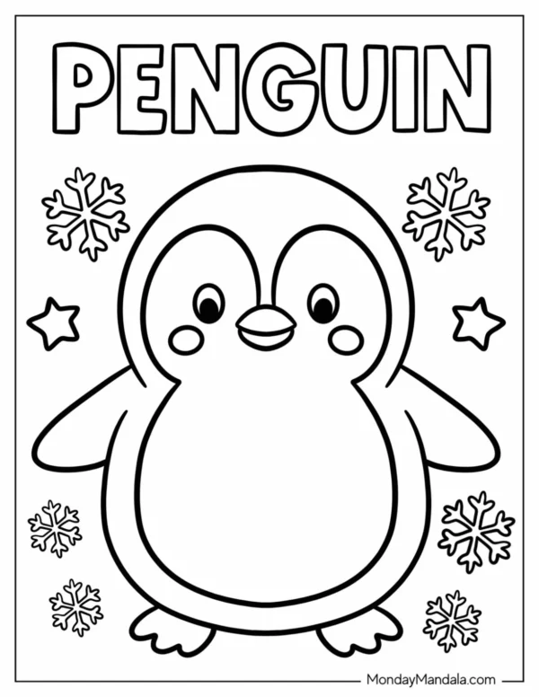 Penguin Coloring Pages