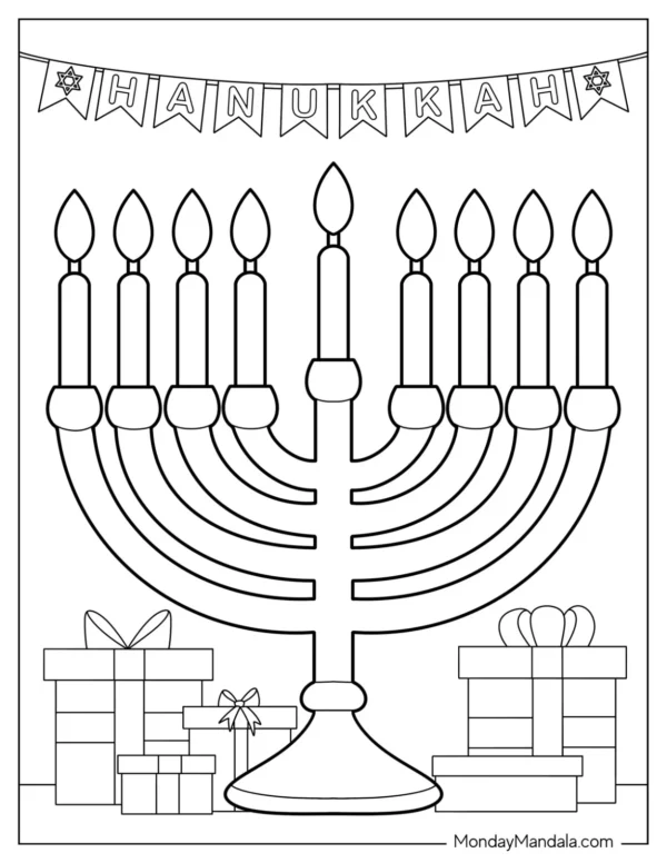 Hanukkah Coloring Pages