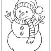 Snowman Coloring Pages