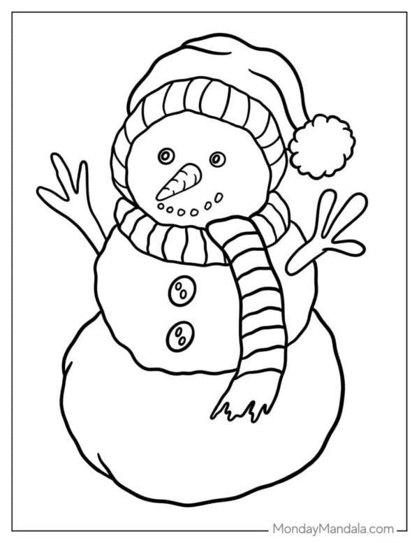 Snowman Coloring Pages
