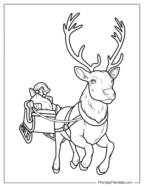 Reindeer Coloring Pages