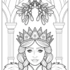 Mistletoe Coloring Pages