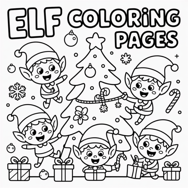 Elf Coloring Pages