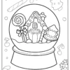 Snow Globe Coloring Pages