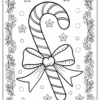Candy Cane Coloring Pages