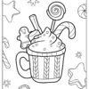 Hot Chocolate Coloring Pages