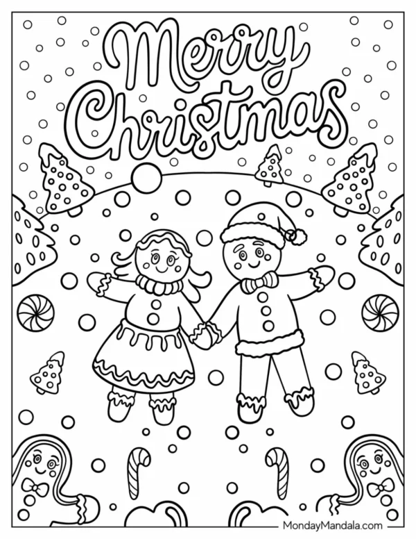 Gingerbread Man Coloring Pages
