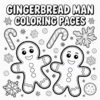 Gingerbread Man Coloring Pages