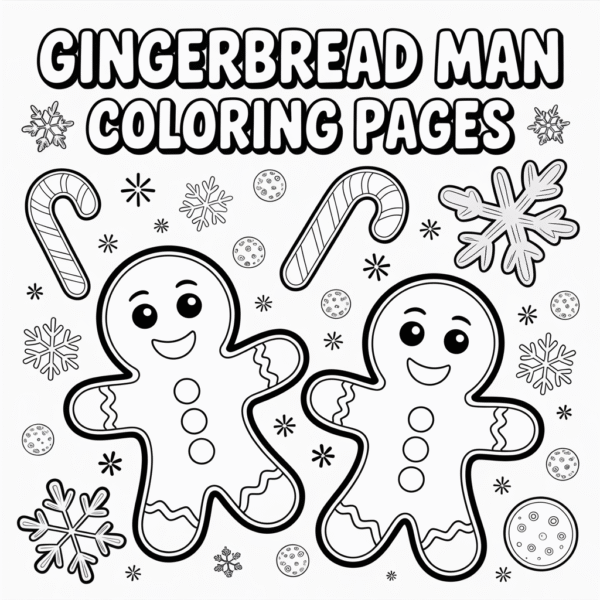 Gingerbread Man Coloring Pages
