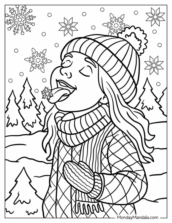 Snowflakes Coloring Pages