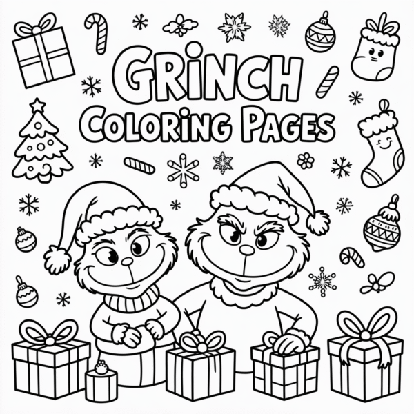 Grinch Coloring Pages