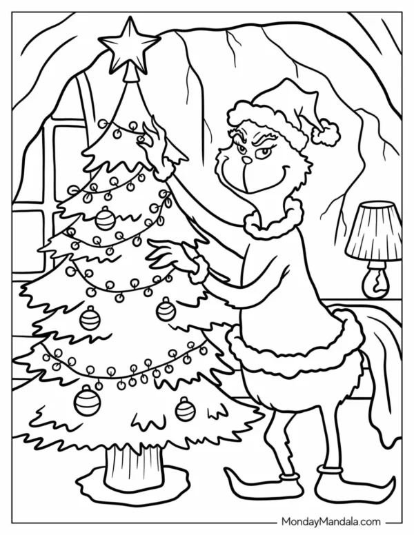 Grinch Coloring Pages