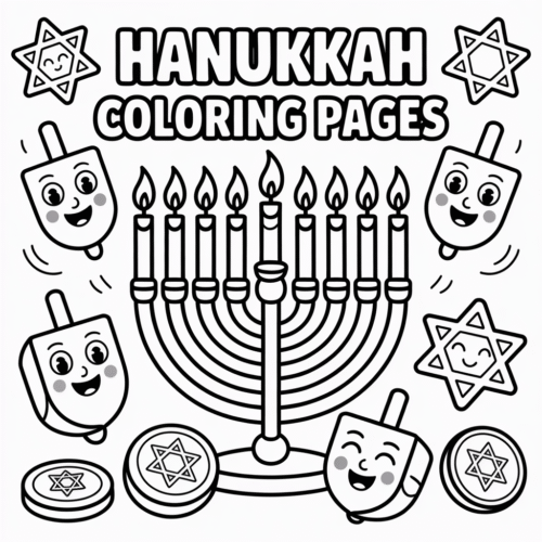 Hanukkah Coloring Pages