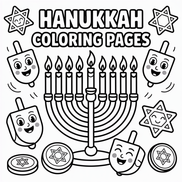 Hanukkah Coloring Pages