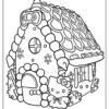Gingerbread House Coloring Pages