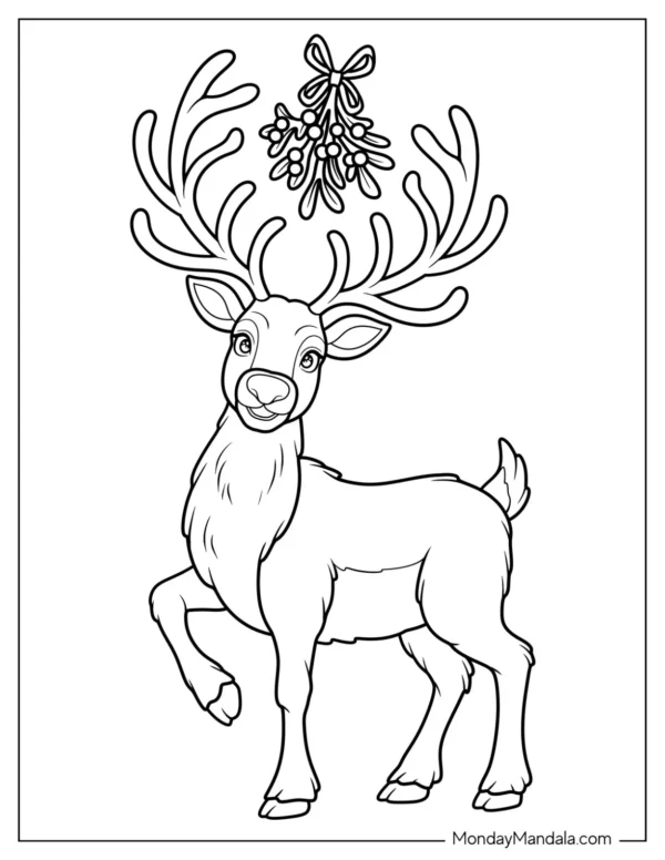 Mistletoe Coloring Pages