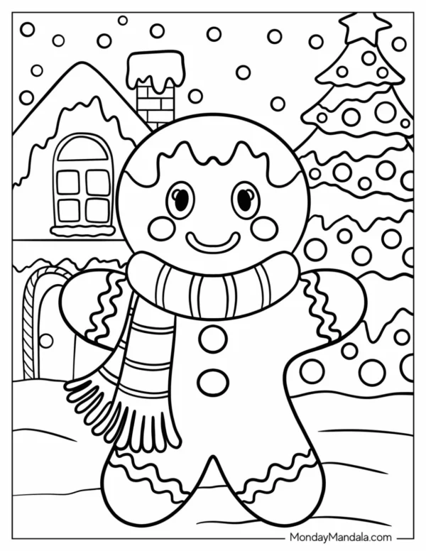 Gingerbread Man Coloring Pages