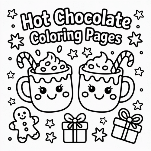 Hot Chocolate Coloring Pages
