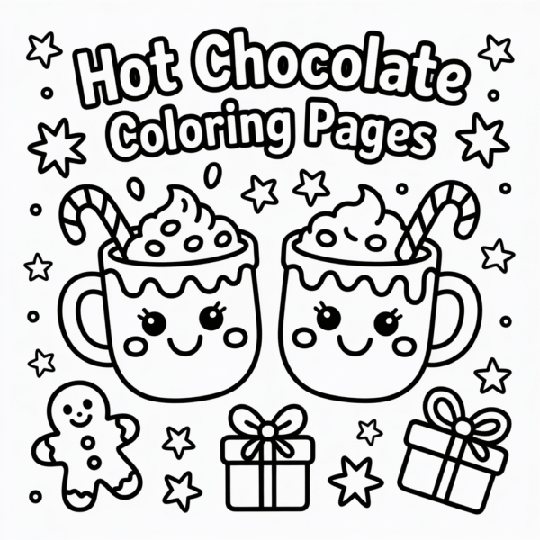 Hot Chocolate Coloring Pages