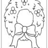 Christmas Wreath Coloring Pages
