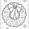 Christmas Wreath Coloring Pages
